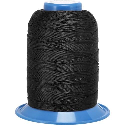 Uxcell Bonded Polyester Thread Extra-strong 1040 Yards 300D/0.38mm (Dark Black)