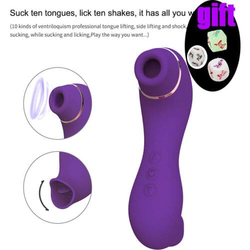 Vagina Sucking Sex Toys For Women Multi-speed Powerful Sucker Vibrator Waterproof Clitoris Sucker Oral Sex Games Random Gifts AI