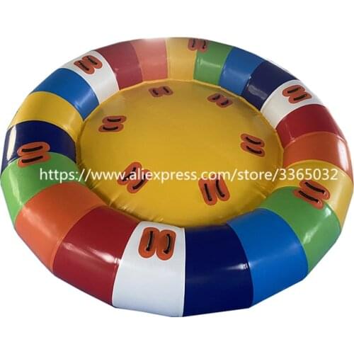 Water Toy Inflatable Disco Boat Towable / Inflatable Flying Disco Boat For Water Sports