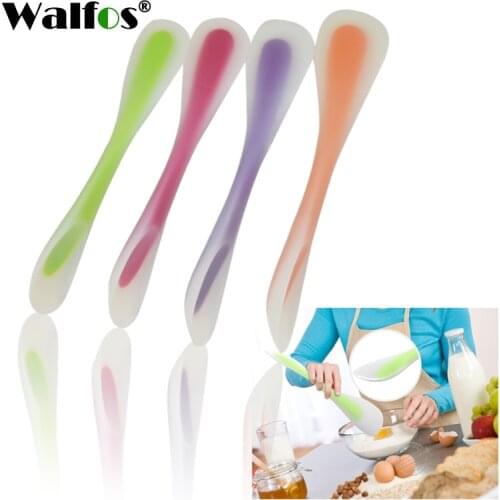 WALFOS Baking Tools For Cakes Double Silicone Spatula Spoon Cookie Spatulas Pastry Scraper Mixer Butter Ice Cream Scoop