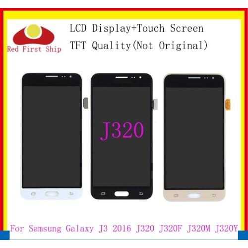 10Pcs/lot LCD Replacement For Samsung Galaxy J3 2016 J320 J320F LCD Display Touch Screen Digitizer Assembly with Brightness