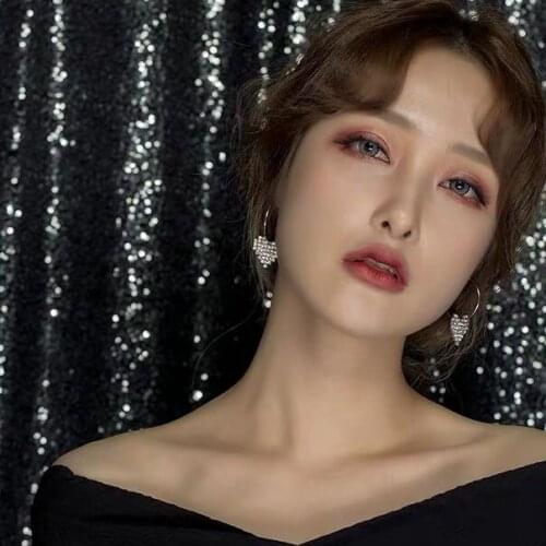 Personalized Exquisite Love Pearl Zircon Earrings High-end Heart-shaped Stud Drop Earrings for Women Jewelry