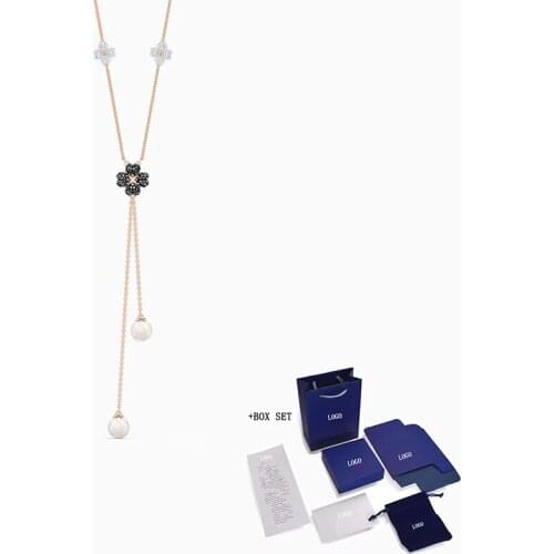 2021 Fashion Jewelry New LATISHA Y-Shaped Necklace Lucky Clover Decoration Symbolizing Female Elegant Romantic Gift