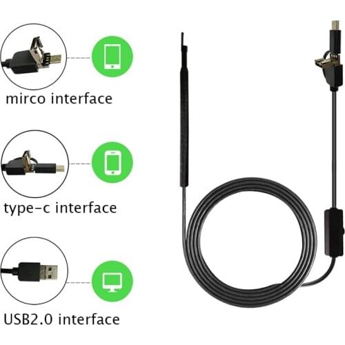 3 in 1 USB OTG Visual Ear Cleaner Endoscope otoscope medical Diagnostic Tool Ear Cleaner Android type-c Camera Ear Pick