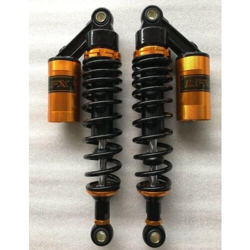 2pieces Universal 12.5 "320mm Motorcycle Rear Shock Absorber Suspension For Yamaha Motor Scooter ATV Quad Black + Gold