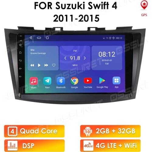 Android Car Radio Auto Stereo Multimedia Player for Suzuki Swift 2015 2014 2013 2012 2011 2 DIN Navigation CAR GPS Stereo Video