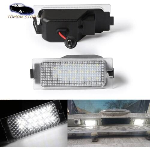Car Styling 6000K White LED Rear Number License Plate Light No Error for Ford Edge Escape Mercury Mariner Auto Accessories