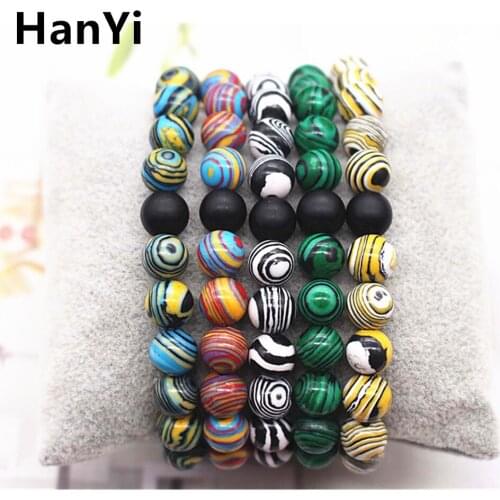Han Yi 8mm hot-selling natural stone round bead bracelet, simple wild handmade bracelet style selection,Healing Bracelet