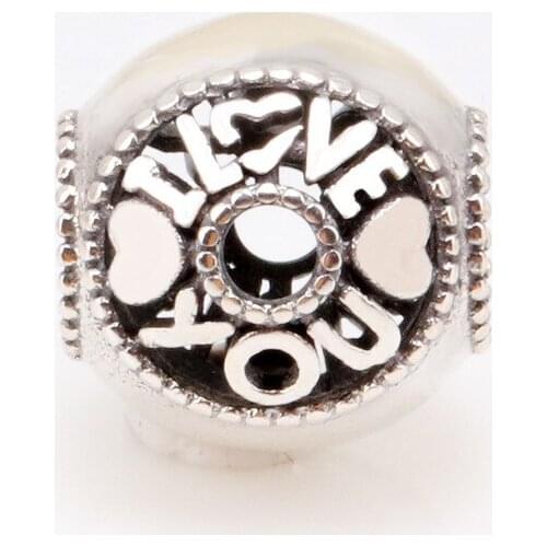 Authentic 925 Sterling Silver Beads New Loyal Love Fashion String Fit Original Pandora Bracelet For Women Diy Jewelry