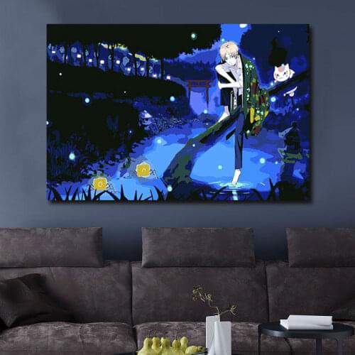 Digital paint by numbers Natsume Yuujinchou diy digital painting Japan Style cartoon poster modular painting anime posters