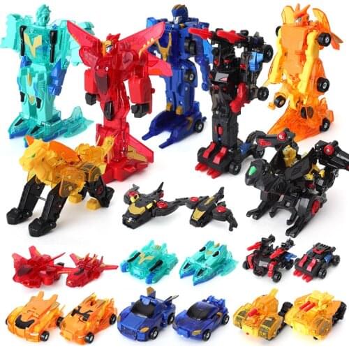 Childrens Toys Explosion Speed Fit Burst on Collision Deformation Speed Car Armed Elf Boy Transformers Action Figures Toys