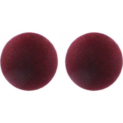 ELEGANCE 11 Velvet Drop Earrings Round Dot Trendy Earring for Women Vintage Flocking Dangle Earings 2019 Fashion Jewelry
