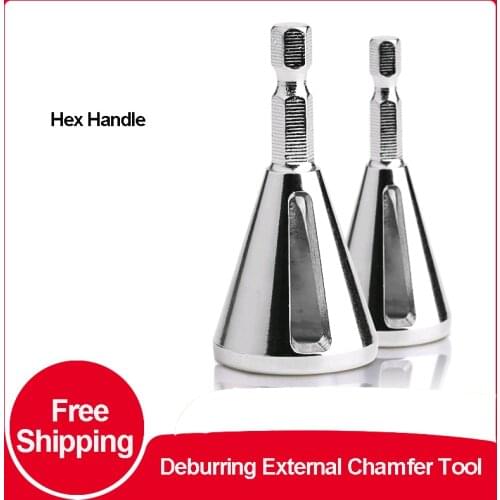 Deburring External Chamfer Tool Electric High-speed Steel Scraper Trimming Electric Drill Accessories Hexagonal Handle