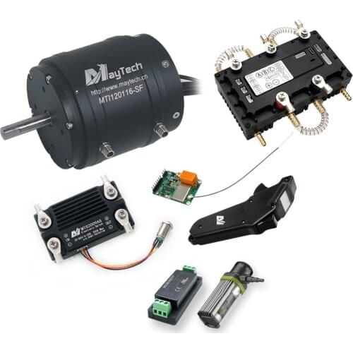 Maytech MTSVESC7.5H 300A Watercooled VESC Controller with 12V 30A Water Pump 18.8KW 120116 Watercooled Motor Anti-spark Switch