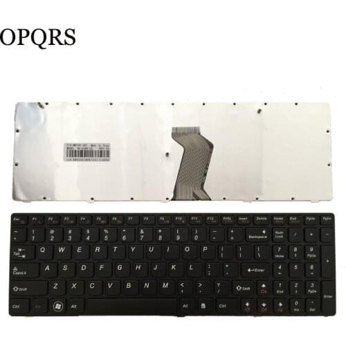 NEW US Keyboard for Lenovo G580 Z580 Z580A G585 Z585 US BLACK FRAME Laptop Keyboard 25206659 MP-10A33US-686CW T4G8-US