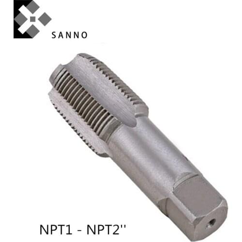 NPT1, NPT1''-1/2, NPT2'' pipe thread taps high speed steel pipe thread cutting tapping