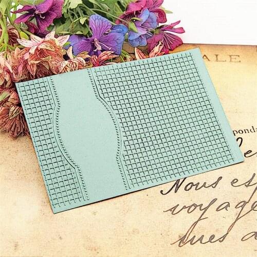 10.5x14.8cm cover Embossed folders Plastic bump Scrapbooking DIY Template Fondant indentation Cake Photo Album Card Make