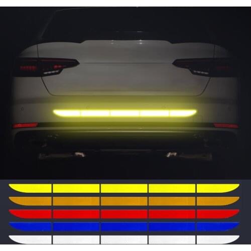 Nano Car Reflective Sticker Warning Strip Tape Traceless Protective Car Sticker Warn on Car Body Trunk Exterior Auto Accessories