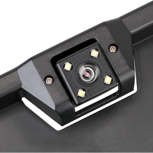 European Car License Plate Frame Auto Accessories Night Vision Parking Assistance Kit Universal 4/8 LED Car Rear View Camera
