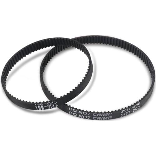 GT2 Closed Loop Timing Belt Rubber 2GT Belt 6mm 3D Printers Parts 110 112 122 158 200 280 300 400 610 852 mm Synchronous Belts