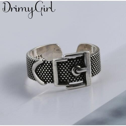 Luxury Brand Creative Boho Belt Rings For Women Adjustable Size Ring Fashion Charm Jewelry Wholesale