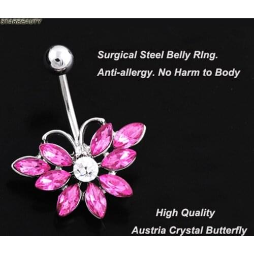 Shamballa Crystal Disco Ball Belly Button Rings Dangle Ferido Navel Belly Bar Ball Piercing Jewelry 14G Christmas Gift