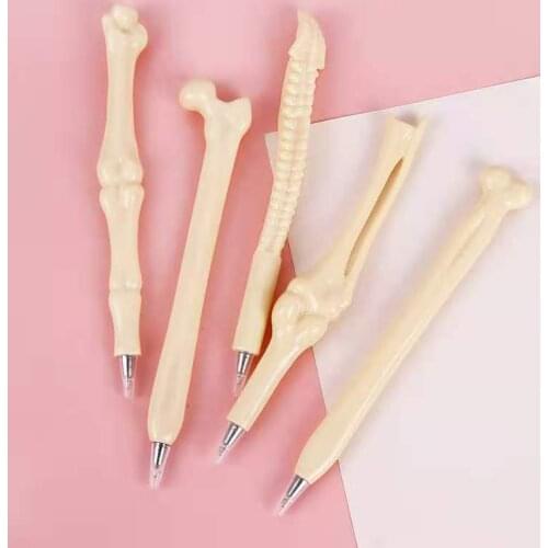 Special Realistic Bones Of The Body Design Ball Pen Creative Novelty Ballpoint Bone Doctor Nurse Student Teacher Stationery Gif