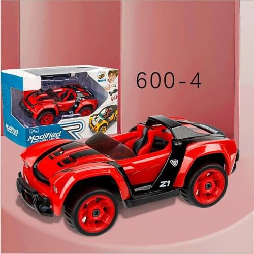 Pull Back Racing Cars Car Vehicles Playset Alloy Plastic Assembing Friction Car
