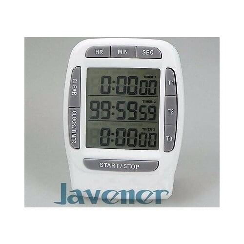 High quality Digital LCD Multi-Channel Timer CountDown Laboratory 3 Channel Timers 99 Hours Kit Tool
