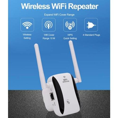 WIFI Repeater 300Mbps Router Wireless Range Extender Internet Signal Booster UK Plug