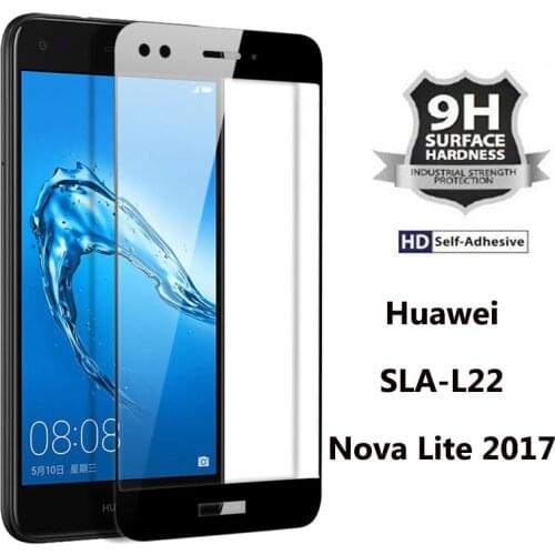 2Pcs Huawei SLA-L22 Glass Protector 9H Hardness Full Cover Tempered Glass Film for Huawei Nova Lite 2017 SLA L22 Screen Film