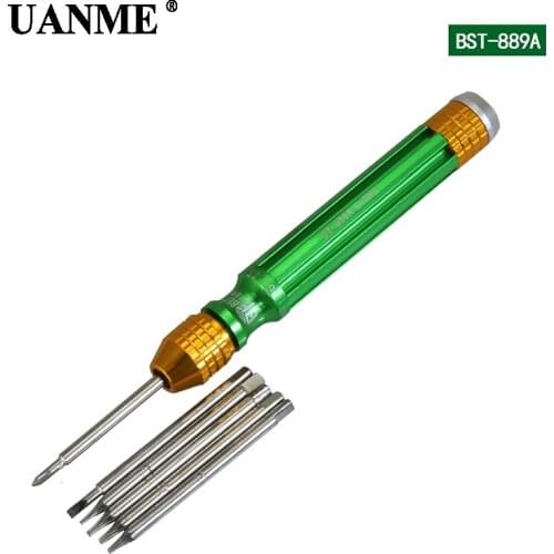 UANME 1Piece 6 in 1 Magnetic Screwdriver For iPhone 7 Repair Tools 2.0 Slotted T3 T4 T5 T6 2.0Phillips Cross Screwdriver