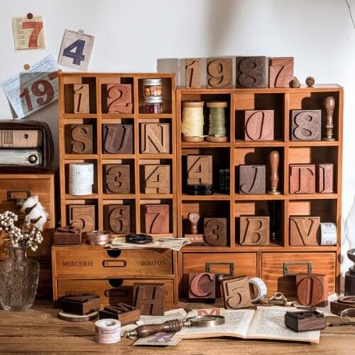 10PCS/LOT retro numbers series stamp DIY wooden rubber stamps for scrapbooking stationery scrapbooking standard stamp
