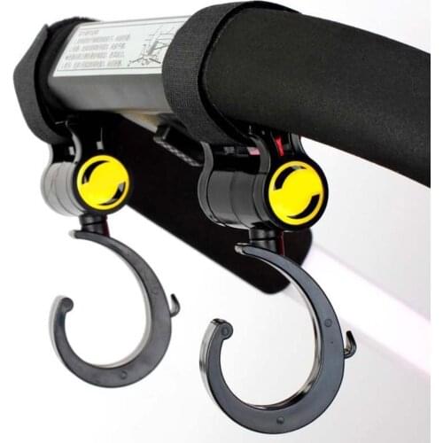 2Pcs Stroller Hanging Hooks Baby Buggy Clips Strong Strap Car Seat Back Carriage Stroller Hanging Hooks Max Load 3kg