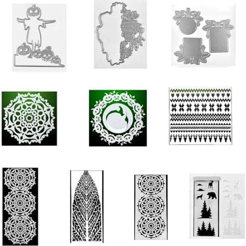 2021 New Arrival Halloween Pumpkin Christmas Flower Metal Cutting Dies Scrapbooking Diary Decoration Stencil Embossing DIY Card