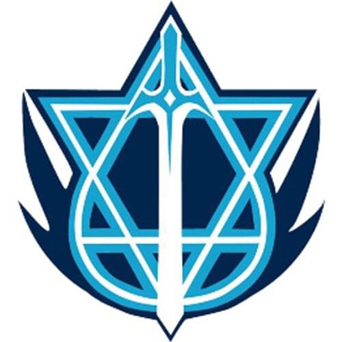 The Kings Avatar Blue Rain Cosplay Anime Cartoon Logo Props Waterproof Animation Cartoon Logo Temporary Tattoo Stickers XR149