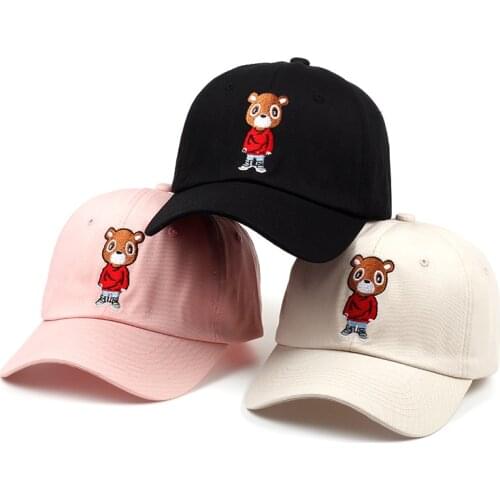 Lovely Bear Baseball Cap Fashion Summer Dad Hat Kanye West Men Women Snapback Unisex Exclusive Release Hip Hop Hot Style Hats