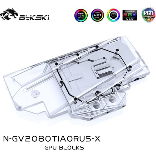 Bykski N-GV2080TIAORUS-X GPU Block for GIGA AORUS RTX2080Ti