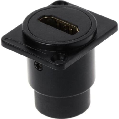 D-type RJ45 Socket Network Plug Chassis Panel Mount Audio Connector Metal HD Aviation Cable Cat5e Cat6 Drop Shipping