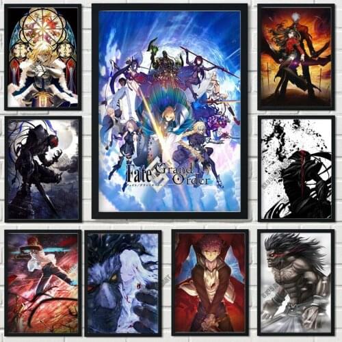 Canvas Painting Anime Fate/Grand Order/Carnival Posters Prints Wall Art Room Decor Pictures for Bedroom Kids Home Decoration