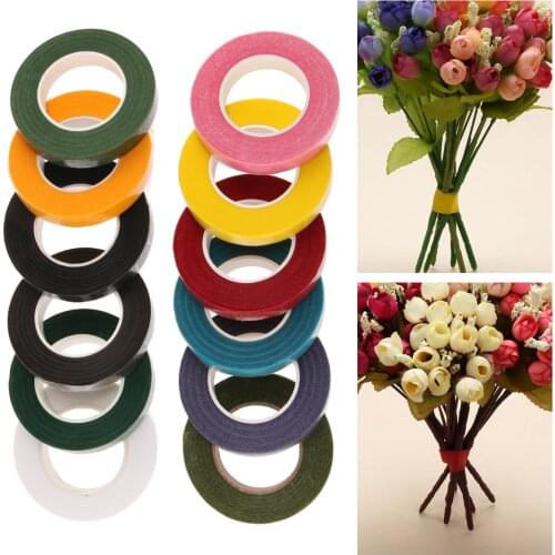 Corsages Buttonhole Artificial Flower Stamen Wrap Florist Floral Stem Tape Resealable Wrap