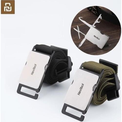 YouPin Nextool Multifunction Tool Kit Belt Outdoor Waistband Tactical Belt Camping Hiking Knife Scissors Opener Screwdriver Tool