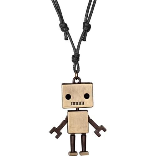 100% brand new Leather Necklaces Men Pendants Punk Vintage Adjustable Black Brown Rope Chain Male Jewelry Mens Jewellery