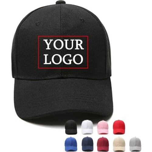 2020 New Fashion Mens casual solid Baseball cap embroidery logo bonnet design text black Dad hat Snapback hats for Men Women