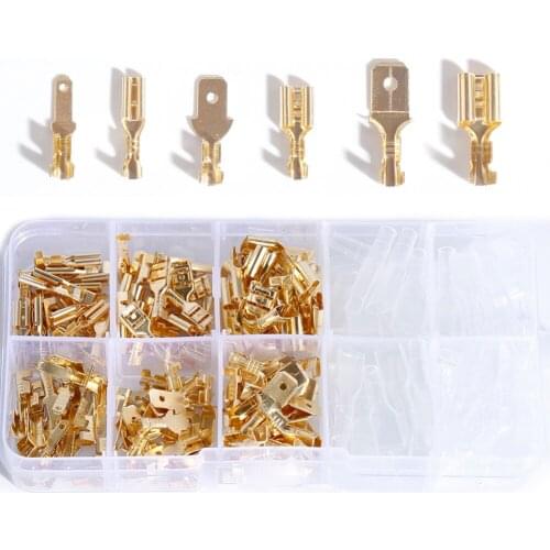 2.8/4.8/6.3mm Insulated wire crimp sheath terminal box for winding connector plug General spring insert quick simple terminal