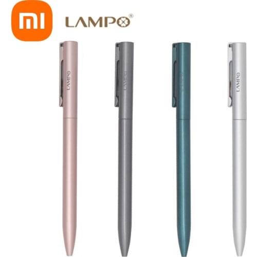 Xiaomi LAMPO Metal Gel Pens 0.5MM Black Ink Signing Pen Smoothly Writing Neutral Pen Low-Key Elegant For Business Office School