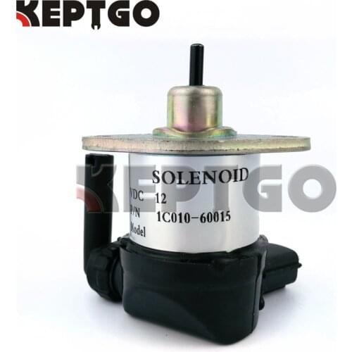 Stop Solenoid 1C010-60015 12V For Kubota Excavator Tractor Mower V3300 V3600+ V2203 V1505 1C010-60016 1C010-60017 1C010-60014