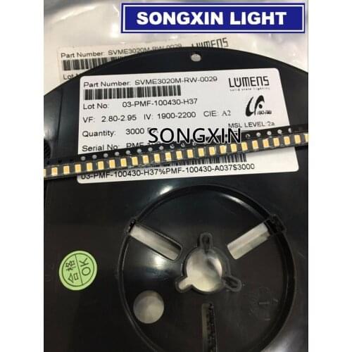 1000pcs LUMENS LED Backlight 0.5W 3V 3020 3021 3022 Cool white LCD Backlight for TV TV Application