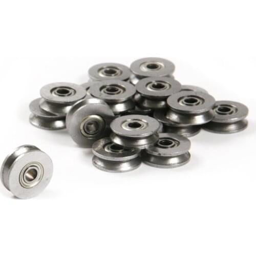 10pcs V624ZZ 624VV V Groove Guide Pulley Rail Ball Bearings Metal 4mm*13mm*6mm