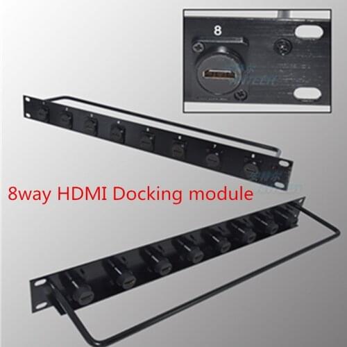 1U typeD HDMI module 8way 12way 86 panel cabinet rack assembly female to female 2.0 HD audio and video butt jumper frame